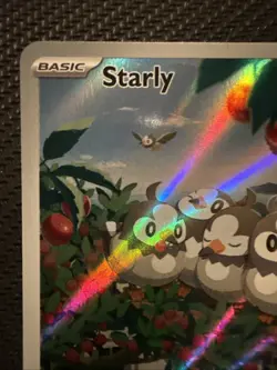 Starly Illustration Rare Holo - 221/198 - Scarlet & Violet Base Pokemon 2023 IR - Image 2