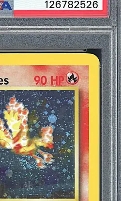 BLAINE'S MOLTRES 2000 Pokemon Gym Heroes Holo with Swirl #1 - PSA 6 - Image 5