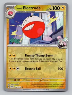 Reverse Holo Iono's Electrode 048/159 Uncommon Journey Together Pokemon - Image 1