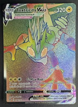 Toxtricity VMAX 196/192 Secret Rainbow Rare Holo - Rebel Clash - Pokemon TCG NM - Image 1