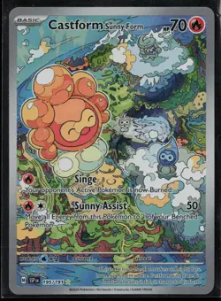 Castform Sunny Form 195/191 Pokemon Surging Sparks Illustration Rare Near Mint - Image 1