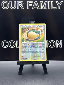Pokemon TCG Snorlax 77/124 Rare Reverse Holo XY Fates Collide - Image 1