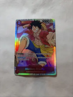 Monkey.D.Luffy OP01-024 SR - Romance Dawn - Holo Foil - One Piece TCG - NM - Image 1