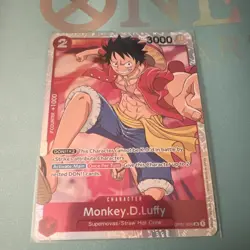 One Piece Monkey.D.Luffy OP01-024 Romance Dawn Super Rare Foil 3000 Namco - Image 1