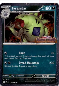 Tyranitar (Paldea Evolved Stamp) Promo Miscellaneous Cards & Products 135/193 NM - Image 1