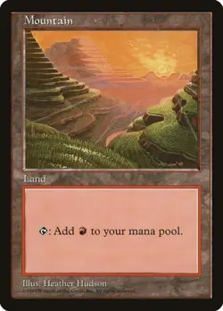 Mountain - Red Pack (Hudson) - Light Play MTG Promos: APAC Lands - Image 1