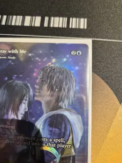 MTG Magic The Gathering Rhysric Study Stay With Me Borderless Foil FFX - Image 5