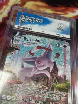 Pokemon TCG Espeon VMAX 270/264 Ace 9 Fusion Strike Alt Art Graded - Image 5