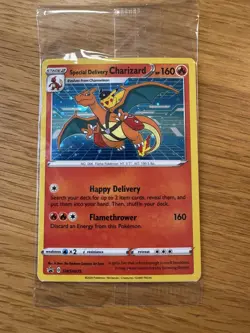 Pokemon Special Delivery Charizard SWSH075 Black Star Promo Sealed - Image 2