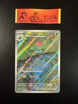 MINT/NM Condition Ivysaur Illustration Rare SV 151 167/165 Pokemon Card - Image 1