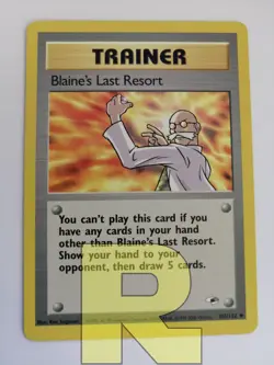 Blaine's Last Resort ® Gym Heroes 105/132 ® Non Comune ® Pokemon ® Inglese ® EX+ - Image 1