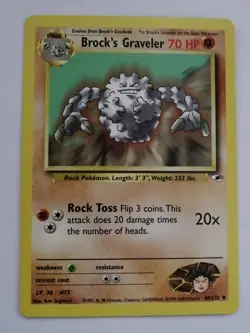Brock's Graveler ® Gym Heroes 40/132 ® Non Comune ® Pokemon ® Inglese ® EX+ - Image 1
