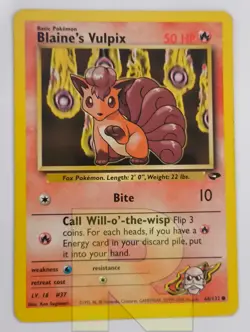 Blaine's Vulpix ® Gym Challenge 66/132 ® Comune ® Pokemon ® Inglese ® Good - Image 1