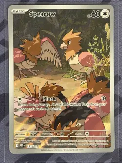 Pokemon TCG - Spearow 151/132 Illustration Rare - Pack Fresh - Mega Evolution - Image 1