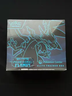 Phantasmal Flames Pokemon Center Elite Trainer Box ETB Ripped Seal - Image 1