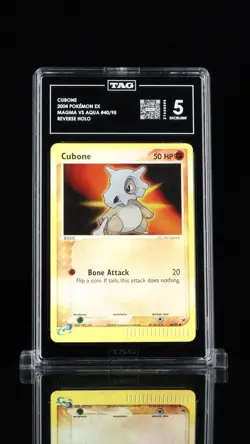 ‼CUBONE 2004 POKEMON EX MAGMA VS AQUA #40/95 REVERSE HOLO~ GRADED TAG!💨 - Image 1