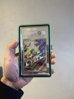 Pokemon Bulbasaur Stellar 143/142 Crown Illustration TAG 10 GEM MINT - Image 1