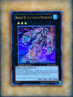 Yugioh Number 30: Acid Golem of Destruction JUMP-EN059 Ultra Rare NM - Image 1