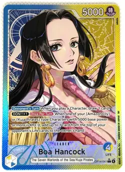 Boa Hancock One Piece The Azure Sea's Seven OP14-041 Alt Art Leader - Image 1
