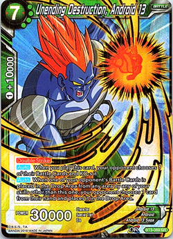 Unending Destruction, Android 13 BT3-069 SR Dragon Ball Super Card - Image 1