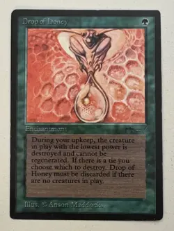 Magic the Gathering MTG Arabian Nights Drop of Honey MP (Beta Bob) - Image 1