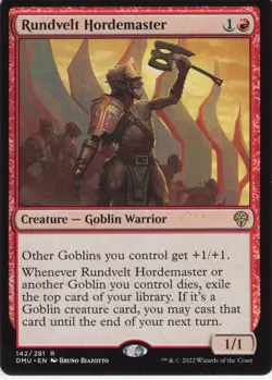 Magic: The Gathering 2022 Dominaria United Rundvelt Hordemaster #142 - Image 1