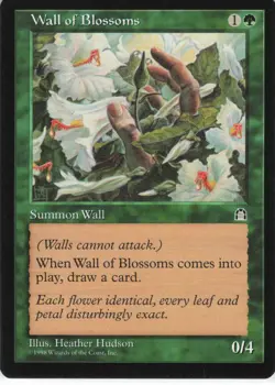 Magic: The Gathering 1998 Stronghold Wall of Blossoms - Image 1