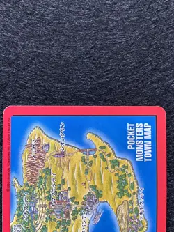 JAPANESE TOWN MAP CARD BLASTOISE BANDAI 1996 POCKET MONSTERS No.156 - NM - RARE - Image 2