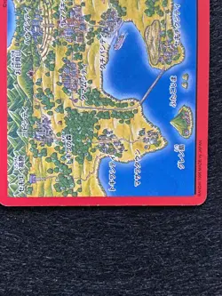 JAPANESE TOWN MAP CARD BLASTOISE BANDAI 1996 POCKET MONSTERS No.156 - NM - RARE - Image 3