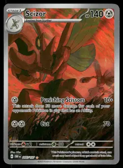 Pokemon Cards Scizor 205/197 Obsidian Flames Illustration Rare NM *2 - Image 1