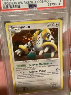Pokemon Regigigas 37/146 Legends Awakened Cosmos Holo PSA 9 - Image 5