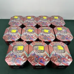 (11) Pokemon Paldea Legends Tin x4 Booster Packs + Koraidon EX Promo SEALED - Image 1