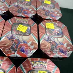 (11) Pokemon Paldea Legends Tin x4 Booster Packs + Koraidon EX Promo SEALED - Image 5
