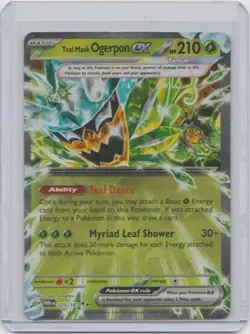 Pokemon S & V Twilight Masquerade Teal Mask Ogerpon EX 025/167 Double Rare. - Image 1