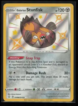 Galarian Stunfisk SV088/SV122 Pokemon Shining Fates Shiny Vault Rare Shiny NM - Image 1