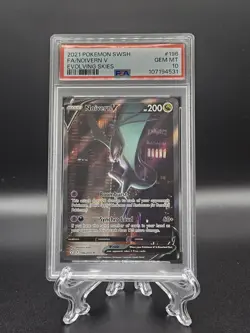 2021 Pokemon SWSH Evolving Skies Noivern V Full Art 196 PSA 10 Gem Mint - Image 1