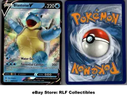 2021 Pokemon, Sword & Shield Promos, #SWSH101 Blastoise V, Holo Black Star Promo - Image 1