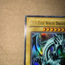 Blue-Eyes White Dragon LOB-001 Ultra Rare Yugioh Unlimited Edition NM - Image 2