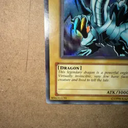 Blue-Eyes White Dragon LOB-001 Ultra Rare Yugioh Unlimited Edition NM - Image 4