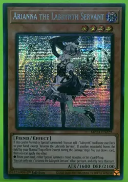 Yugioh x1 Arianna the Labrynth Servant MP23-EN229 Prismatic Secret Rare (NM) - Image 1
