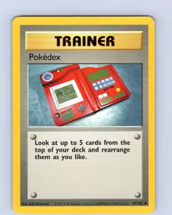 Pokemon TCG Pokedex Base Set 87/102 Unlimited Uncommon Card WOTC Played LP - Image 1