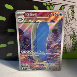 Pokemon TCG Wailord Special Illustration Rare Card Journey Together 162/159 - Image 1
