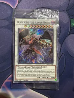 1x Yugioh Blackwing Full Armor Master LDS2 Limited Secret Rare Sealed LP - Image 1