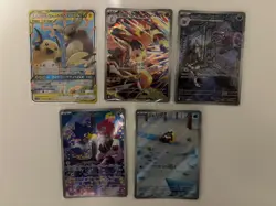 Bundle of Five Japanese Pokemon TCG Cards - Image 1
