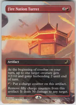 MTG Fire Nation Turret Borderless Normal NM Avatar: The Last Airbender Magic 64 - Image 1