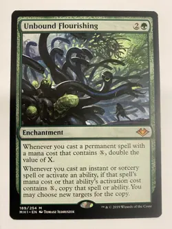 MTG - Unbound Flourishing Modern Horizons Regular LP/NM **SEE PICS** - Image 1