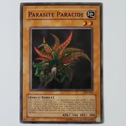 Parasite Paracide - PSV-003 - MP/HP - Super Rare - Unlimited - Yugioh - 1996 - Image 1