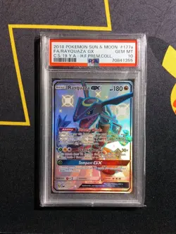 Pokemon Rayquaza GX 177a Hidden Fates Premium Collection PSA 10 - Image 1