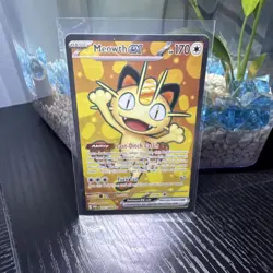 Pokemon Meowth EX 102/098 XY Ancient Origins Ultra Rare Full Art Holo 170 HP - Image 1