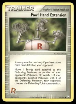 Pokemon Cards Pow! Hand Extension 85/109 NON HOLO EX Team Rocket Returns NM - Image 1